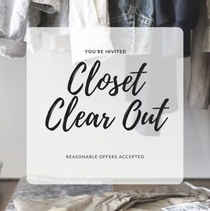 Closet Clear Out